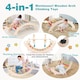 image 6 of COSTWAY Multifunctional Rocking Horse Arch 4-in-1 Wooden Climbing Toys