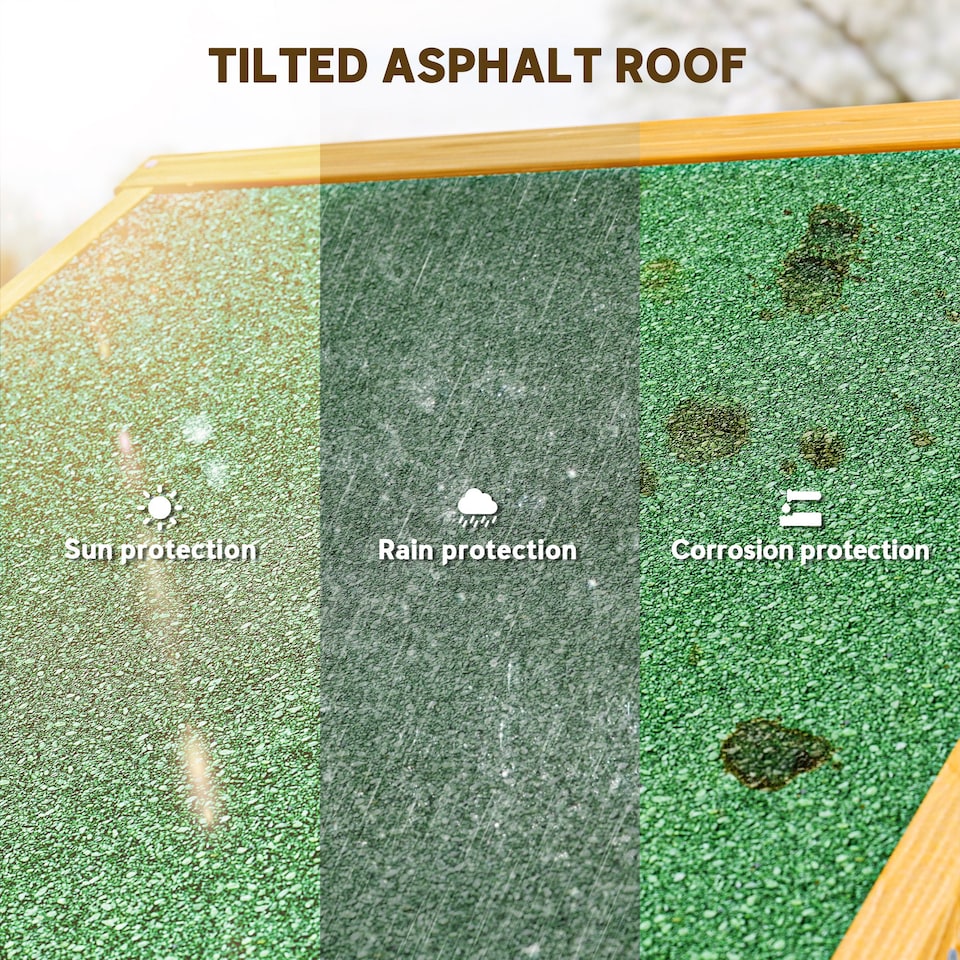 image 1 of Outsunny Garden Shed Vertical Utility 3 Shelves Shed Wood Outdoor Garden Tool Storage Unit Storage Cabinet, 77 x 54.2 x 179cm Brown