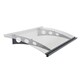 image 1 of Patio Cover Garamond Door Awning Canopy 1350 Clear - Polycarbonate - L135 x W90.5 x H18.5 cm - Grey | Grey