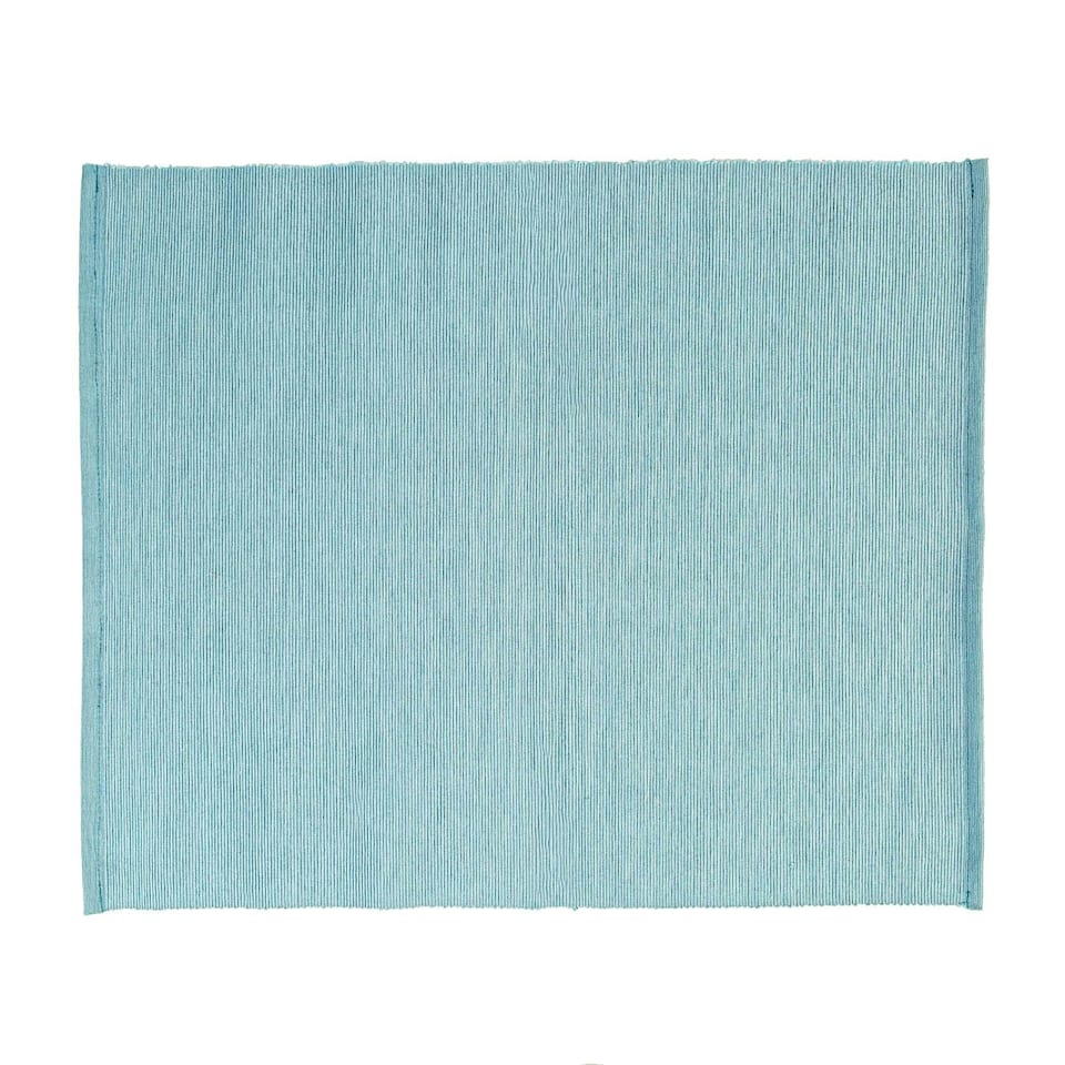 image 1 of Nicola Spring Cotton Fabric Placemats - Olympic Blue - Pack of 6 Blue
