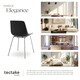 image 5 of Dining Chair Mave - large plastic seat, ergonomic, high backrest, 120 kg load capacity - Set of 6 Black | Black/Chrome