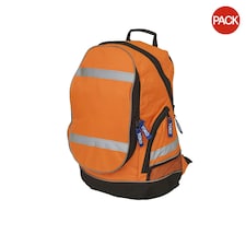 Yoko High Visibility London Rucksack/Backpack (Pack of 2) - Orange - One Size