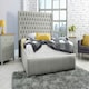 image 5 of Terra Plush Single Bed Frame - Silver