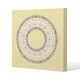 image 1 of Yellow Circle Ornament. Round Frame (Canvas Print) 127 x 127 x 4cm