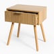 image 3 of OHS Venice Bedside Table 1 Drawer Cabinet Nightstand Storage Unit