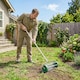image 8 of Outsunny Lawn Aerator Outdoor Grass Care Heavy Duty Garden Roller Manual Handle | Green | Green