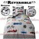 image 6 of VELVETIO Racing Cars Duvet Cover Set Luxury Polycotton Kids Beddings Grey | Single