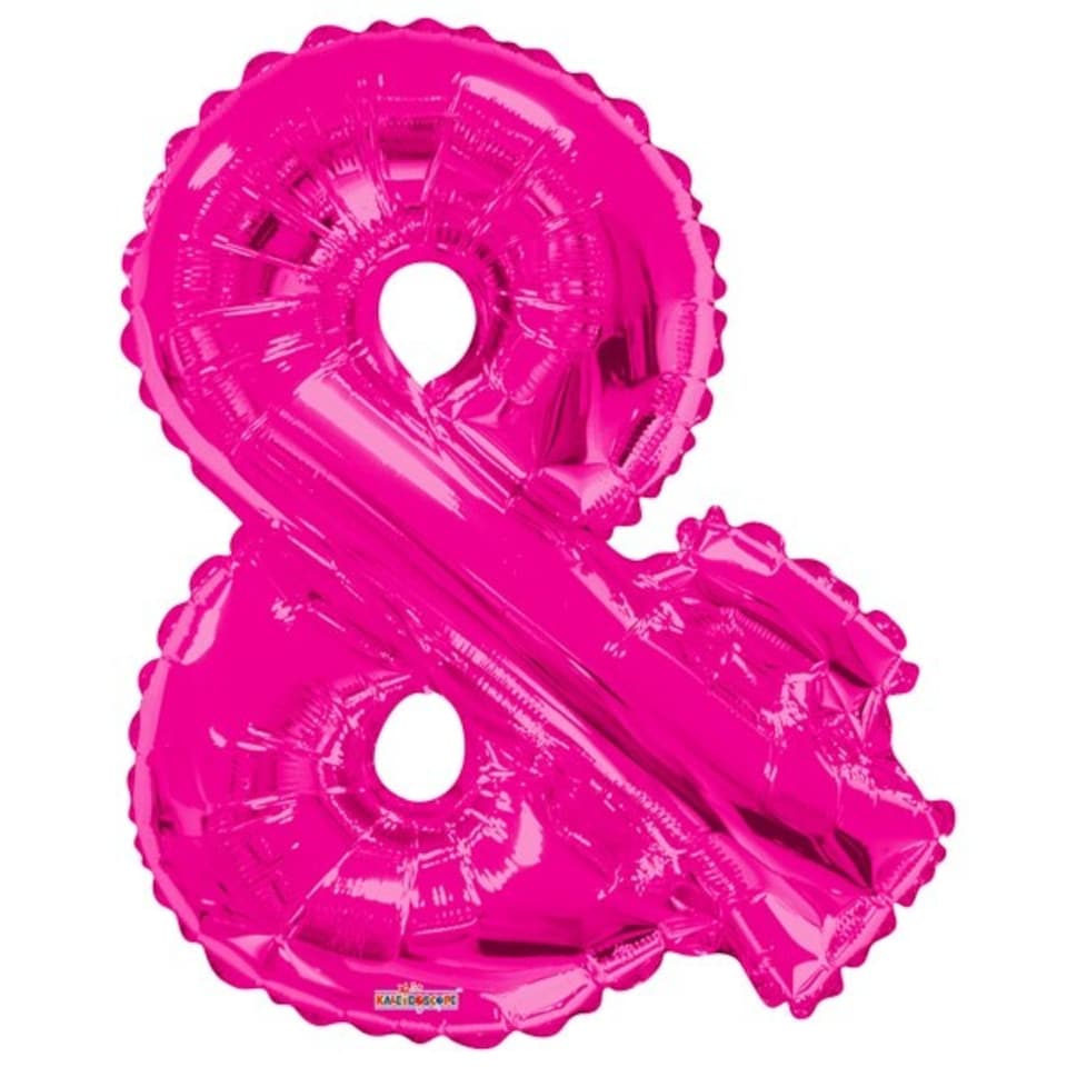 image 1 of Kaleidoscope 34 Inch Foil Letter Blue Balloon - Pink - H