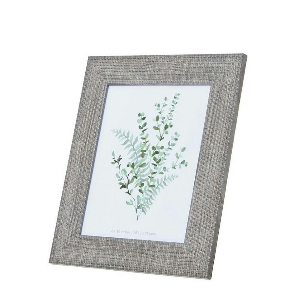 image 1 of Woven Photo Frame 8 x 10 - Wood - L1 x W29 x H34 cm - Grey Grey | One Size
