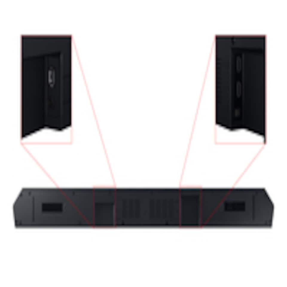 image 1 of Samsung HW-Q600C/XU, 3.1.2 channels, Dolby Atmos, 200 W, Active subwoofer, Wireless, 160 W | Black | Black