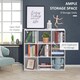 image 3 of HOMCOM 9 Cube Storage Unit Cabinet Bookcase Display Shelves, White