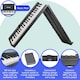 image 2 of Axus 88 Key Portable Folding Digital Piano Keyboard, Full Size Semi-Weighted Keys, Sustain Pedal, Rechargeable Battery