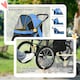 image 10 of PawHut 3 Wheel Pet Stroller, for Medium Small Dogs, Foldable Cat Pram - Blue