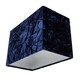 image 4 of Contemporary Designer Midnight Blue Crushed Velvet Fabric Rectangular Lamp Shade | Blue | 12"
