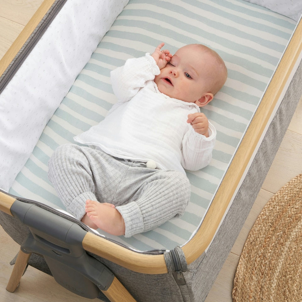 image 1 of Tutti Bambini Bedside Crib Fitted Sheets 2pk - Run Wild