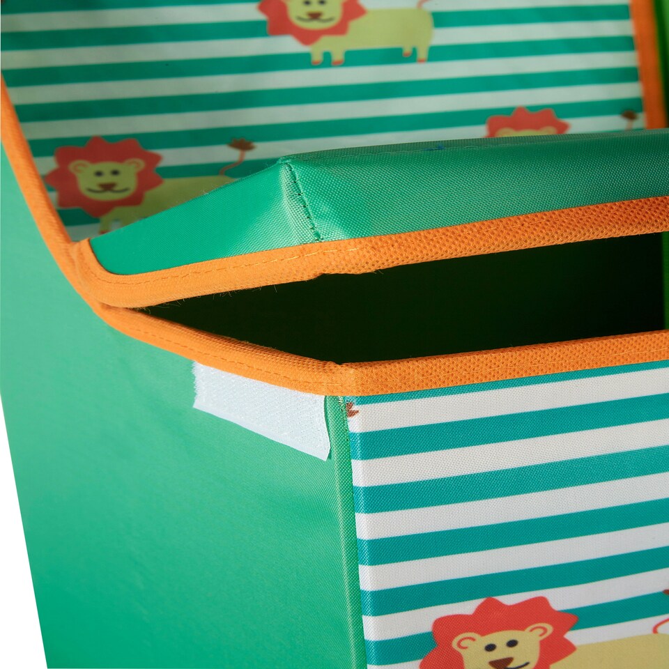 image 1 of Premier Kids Lion Design Kids Storage Seat, Easy to Maintain Children Bedroom Seat, Adjustable Playroom Seat