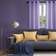 image 6 of Lilac Eyelet Curtains - Thermal Blackout Curtains  - 66 x 72 Inch Drop - 2 Panel | Purple | One Size
