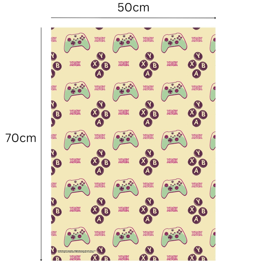 image 1 of XBOX 2 Sheets & 2 Tags Gift Wrap