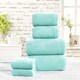 image 2 of Waffle Pure Cotton Face Towels Super Soft and Absorbant Blue | Duck Egg | Face cloth