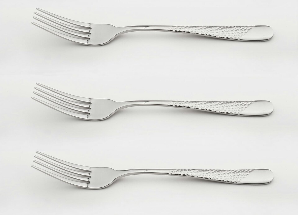 image 1 of Glim Glam Cutlery 18/8 Stainless Steel Fork 6pc Set Palace | Silver