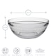 image 3 of Duralex Lys Stacking Glass Cooking / Ingredients / Food Bowl - 14cm | Clear | Clear