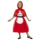 image 1 of Red Riding Hood Girls Deluxe Costume Set - Red/White - 10-12 Years