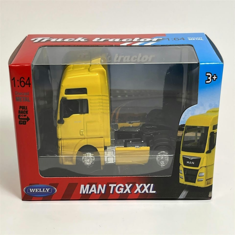 image 1 of Man TGX XXL Yellow 1:64 Scale Welly Truck Tractor 68010S