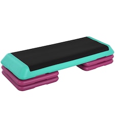 HOMCOM Aerobic Steppers Compact Stepper for Indoor Exercise Workout