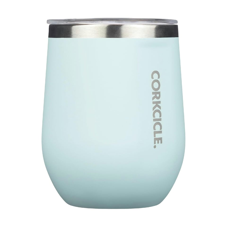 image 1 of Corkcicle Triple Insulated Stainless Steel Stemless Travel Cup 355ml - Powder Blue Blue