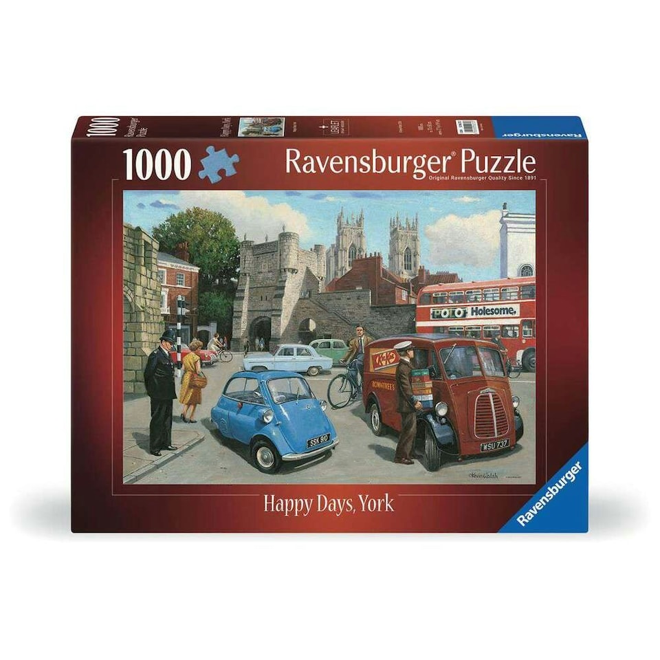 image 1 of Ravensburger Happy Days York 1000 Piece Jigsaw Puzzle