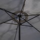 image 5 of Samuel Alexander 2.7m Havana Garden Patio Parasol with Crank Handle in Grey | Grey | Grey