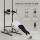 image 3 of HOMCOM Power Tower Station Pull Up Bar w/Adjustable Height for Home Gym Workout