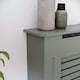 image 5 of Vida Designs Milton Radiator Cover Painted MDF Slatted Cabinet, Grey, 78cm