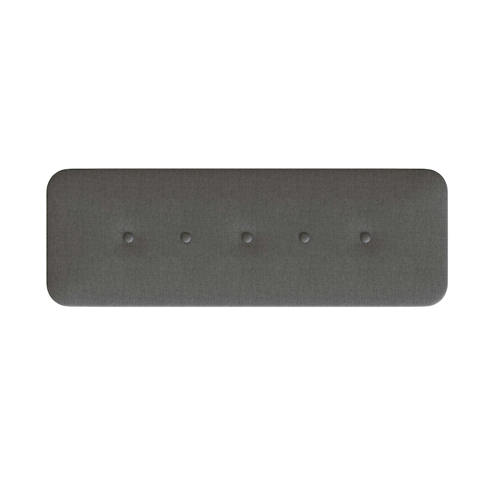 image 1 of Grey Linen Ottoman Storage Bench With Solid Wooden Legs Grey
