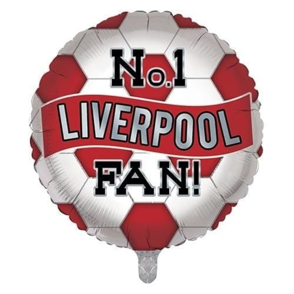 image 1 of No. 1 Liverpool Fan Football Round Foil Helium Balloon 46cm / 18 in | Red