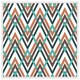 image 1 of Coloured geometric zig zag (Picture Frame) White | S