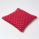 image 4 of Homescapes Cotton Red Polka Dots Cushion Cover - 45 x 45 cm | Red | Red | 45 x 45 cm