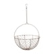 image 1 of Outdoor Hanging Wired Netted Basket - Mild Steel - L40 x W40 x H40 cm - Bronze | Multi
