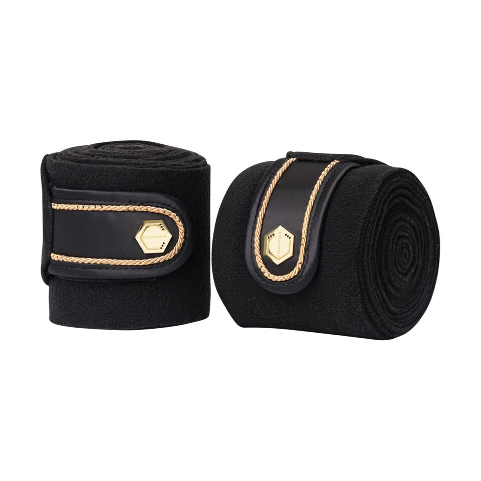 image 1 of Coldstream Marygold Horse Bandages (Pack of 4) - Black - Full