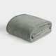 image 5 of OHS Teddy Fleece Soft Warm Plush Cosy Plain Dyed Throw Over Bed Blanket, 125x150cm (Copy) | Grey | Mid Grey