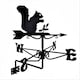 image 1 of Mini Squirrel Weathervane - Steel - L38 x W38 x H49 cm - Black