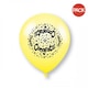 image 3 of Unique Party Latex Assorted Designs Congratulations Balloons (Pack of 10) - Yellow/Black - 9in