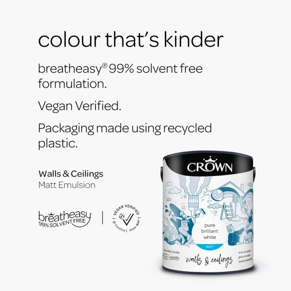 image 1 of Crown Matt Emulsion PBW 5L