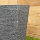 image 5 of 45cm Tall Plastic Ash Grey Slate Effect Garden Patio Trough