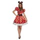 image 1 of Disney Womens/Ladies Classic Minnie Mouse Costume Set - Red/White/Black - M M