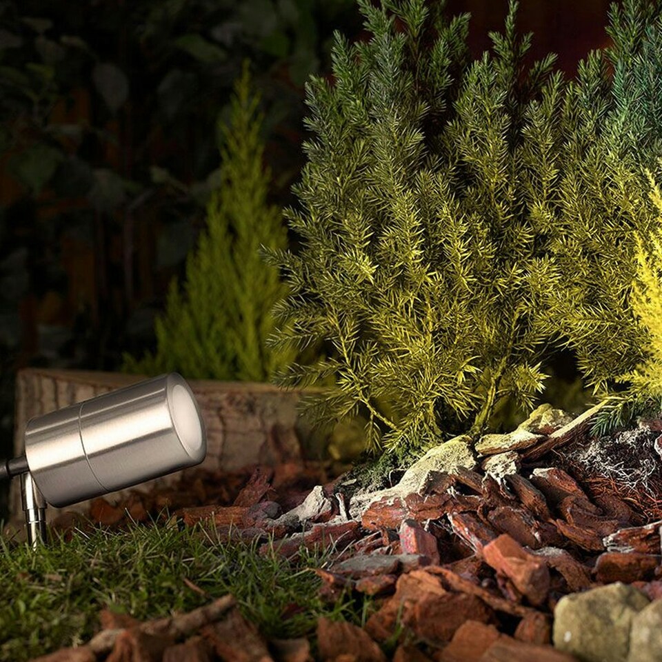 image 1 of CGC SONIA Stainless Steel Outdoor Spike Light Silver