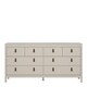 image 3 of Barcelona Double Dresser 4+4 Drawers in Cashmere Cream
