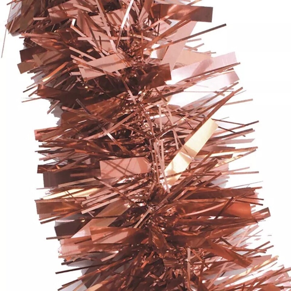 image 1 of 6 x 2 Metres Pack Copper Chunky Christmas Tinsel