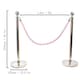 image 8 of 2 Prestige Chrome Poles With 1 Pink Braided Rope