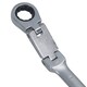 image 2 of 19mm Metric Double Jointed Flexi Ratchet Combination Spanner Wrench 72 Teeth